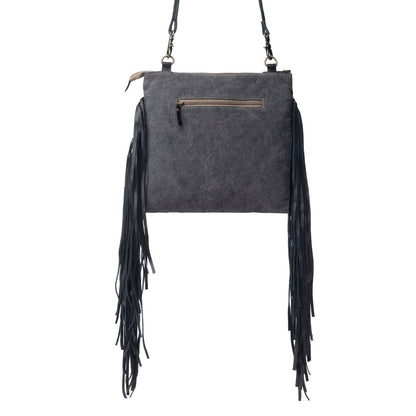 Tumbleweed Trail Fringed Hand-Tooled Bag