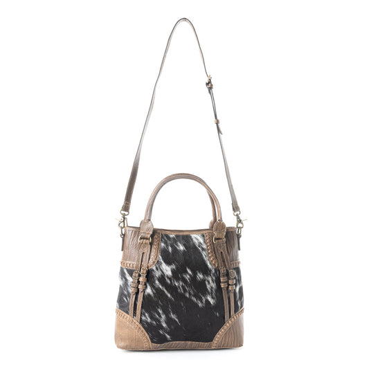 Crawford Canyon Tall Leather Hairon Bag, view 2 — Soul Flow Apparel
