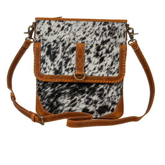 Taragon Hair-On Hide Canvas Hairon Bag, view 1 — Soul Flow Apparel