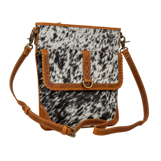 Taragon Hair-On Hide Canvas Hairon Bag, view 2 — Soul Flow Apparel