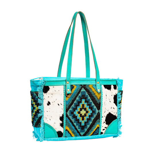 Tonga Ridge Small Bag in Turquoise, view 2 — Soul Flow Apparel