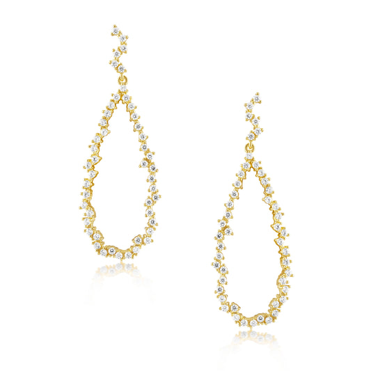 Jennifer Pave Drop Earring — Soul Flow Apparel