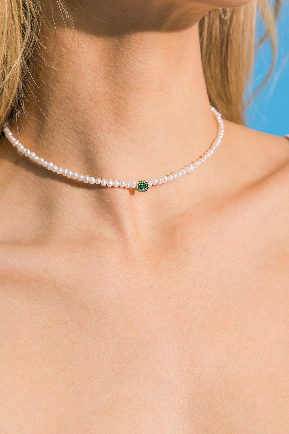 Bounty Pearl Necklace Real Pearls Copper Alloy Beads Korean Made Jewelry