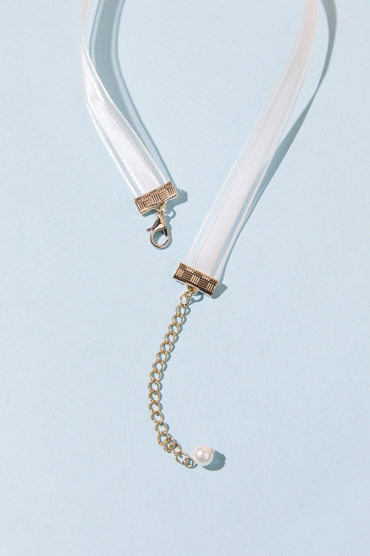 Reminiscent Lace Choker Necklace With Zirconia Accents Made In Korea