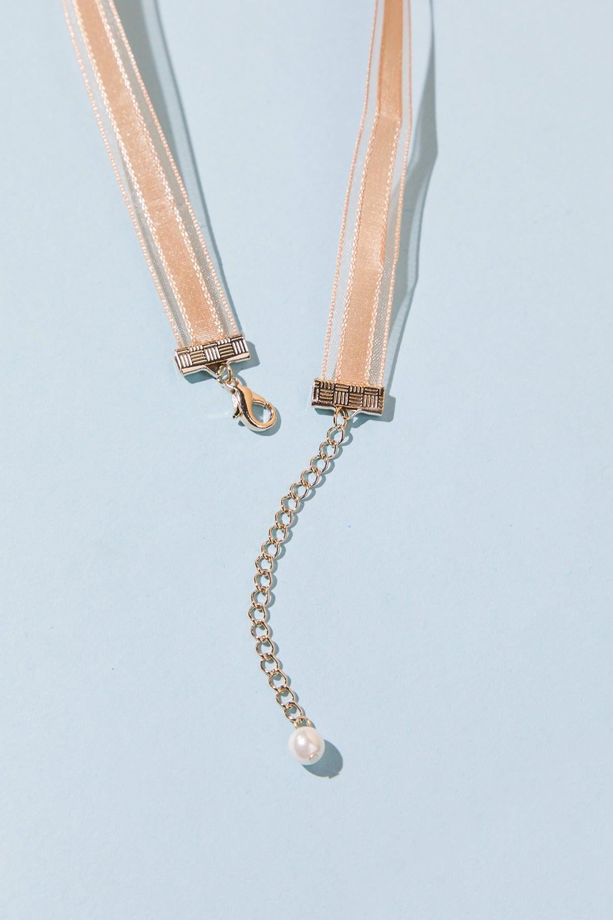 Reminiscent Lace Choker Necklace With Zirconia Accents Made In Korea