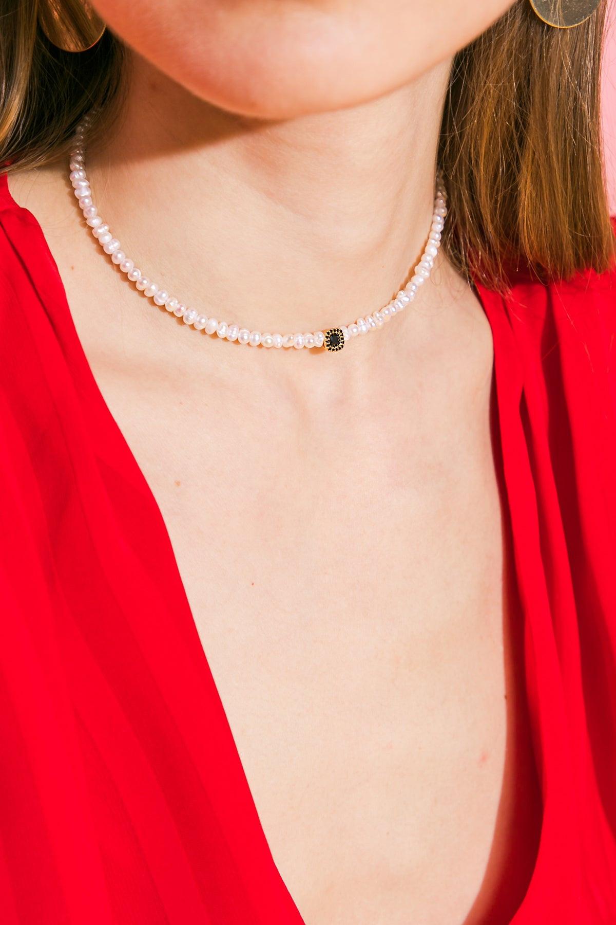 Bounty Pearl Necklace Real Pearls Copper Alloy Beads Korean Made Jewelry