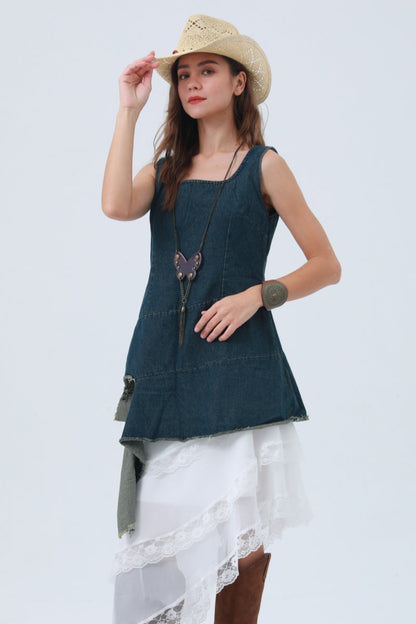Western Butterfly Necklace – Fringe & Stud Details 🦋 Leto Collection