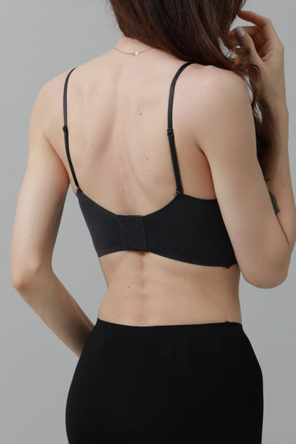 CloudSoft Wireless Bra – Lace Detail & Invisible Fit ??????-Soul Flow Apparel