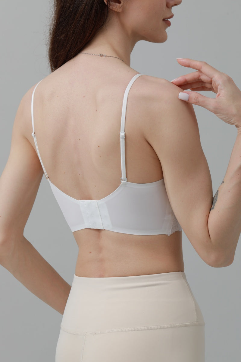 CloudSoft Wireless Bra – Lace Detail & Invisible Fit ??????-Soul Flow Apparel