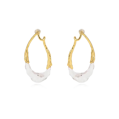 Lyric Two-Tone Earring