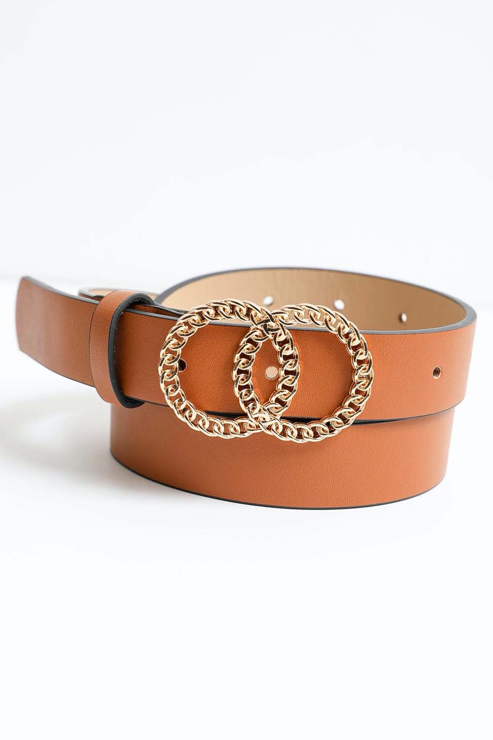 Double Chain Ring Buckle Belt-Soul Flow Apparel