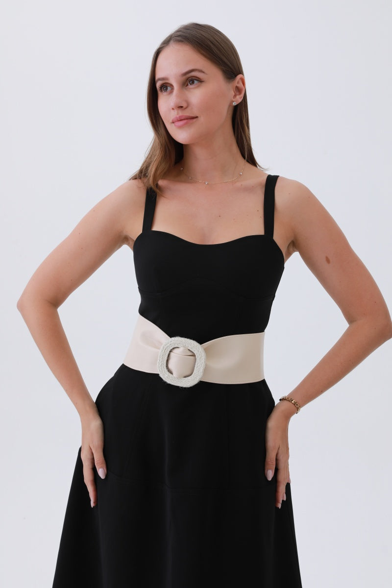 Sleek Faux Leather Belt – Minimalist Trackline Design?-Soul Flow Apparel