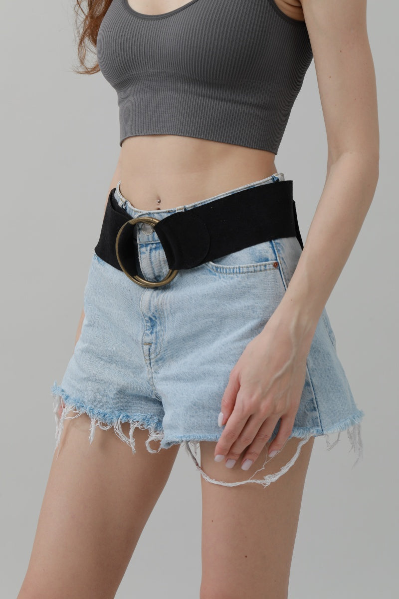 Double-Buckle Suede Corset Belt – Adjustable Wrap Design ??????-Soul Flow Apparel