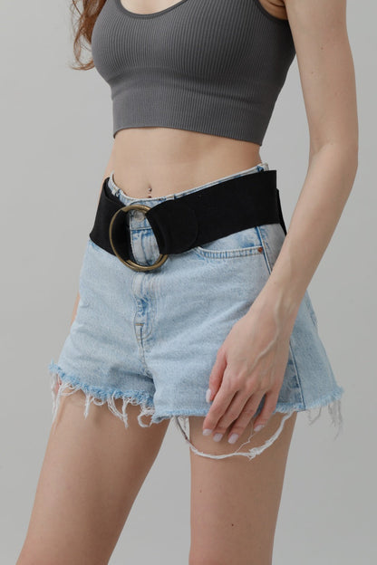 Double-Buckle Suede Corset Belt – Adjustable Wrap Design ??????-Soul Flow Apparel
