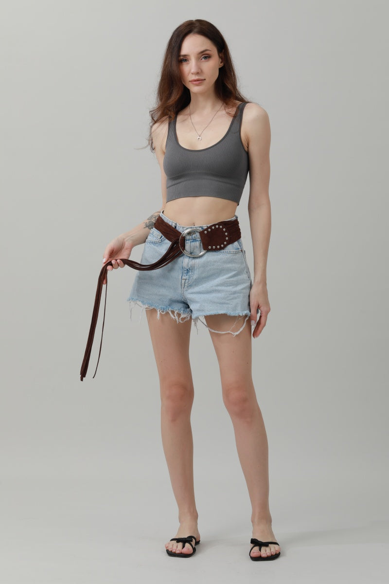 Long Fringe Waist Cincher – Vintage Draped Sash Belt ????????-Soul Flow Apparel