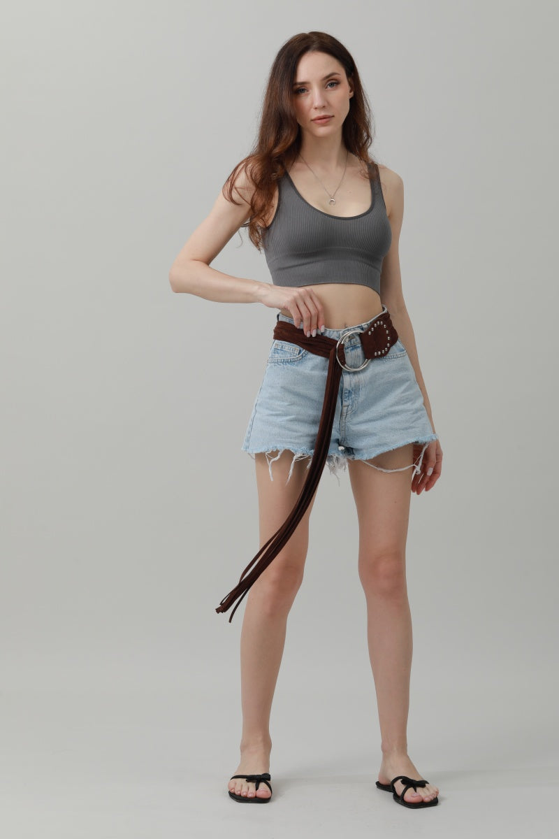 Long Fringe Waist Cincher – Vintage Draped Sash Belt ????????-Soul Flow Apparel