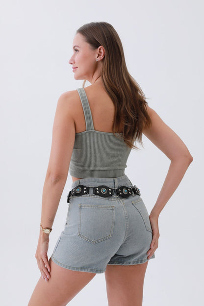 Bohemian Celestial Turquoise Belt – Vintage Style, Celestial Charm ✨🌙 Leto Collection