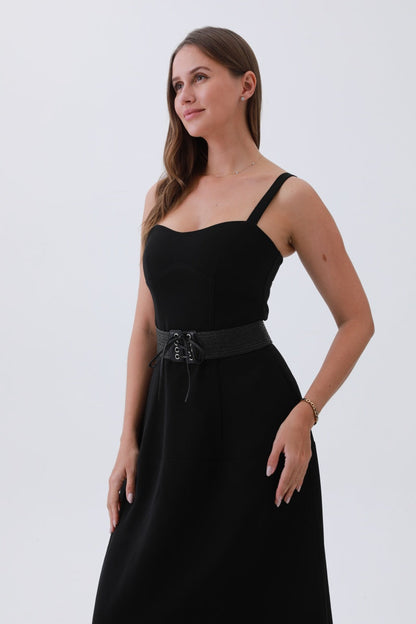 Adjustable Bow Belt – Stretchy Woven Waistband🌸✨ Leto Collection