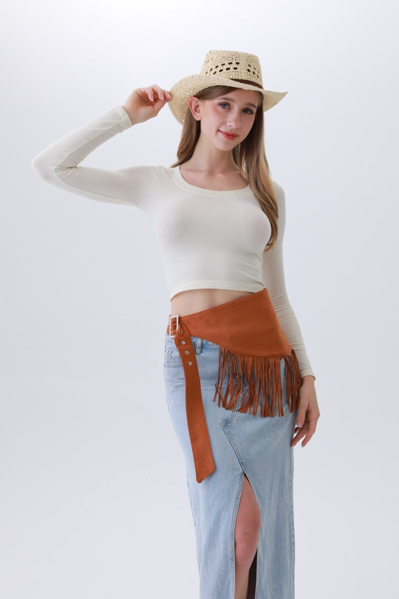 Ethnic Jazz Waist Cincher – Bohemian Fringe Belt?????&nbsp;-Soul Flow Apparel
