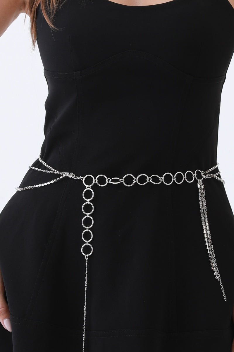 Triple-Layer Rhinestone Belt – Chain & Tassel Bohemian Glam?????&nbsp;-Soul Flow Apparel