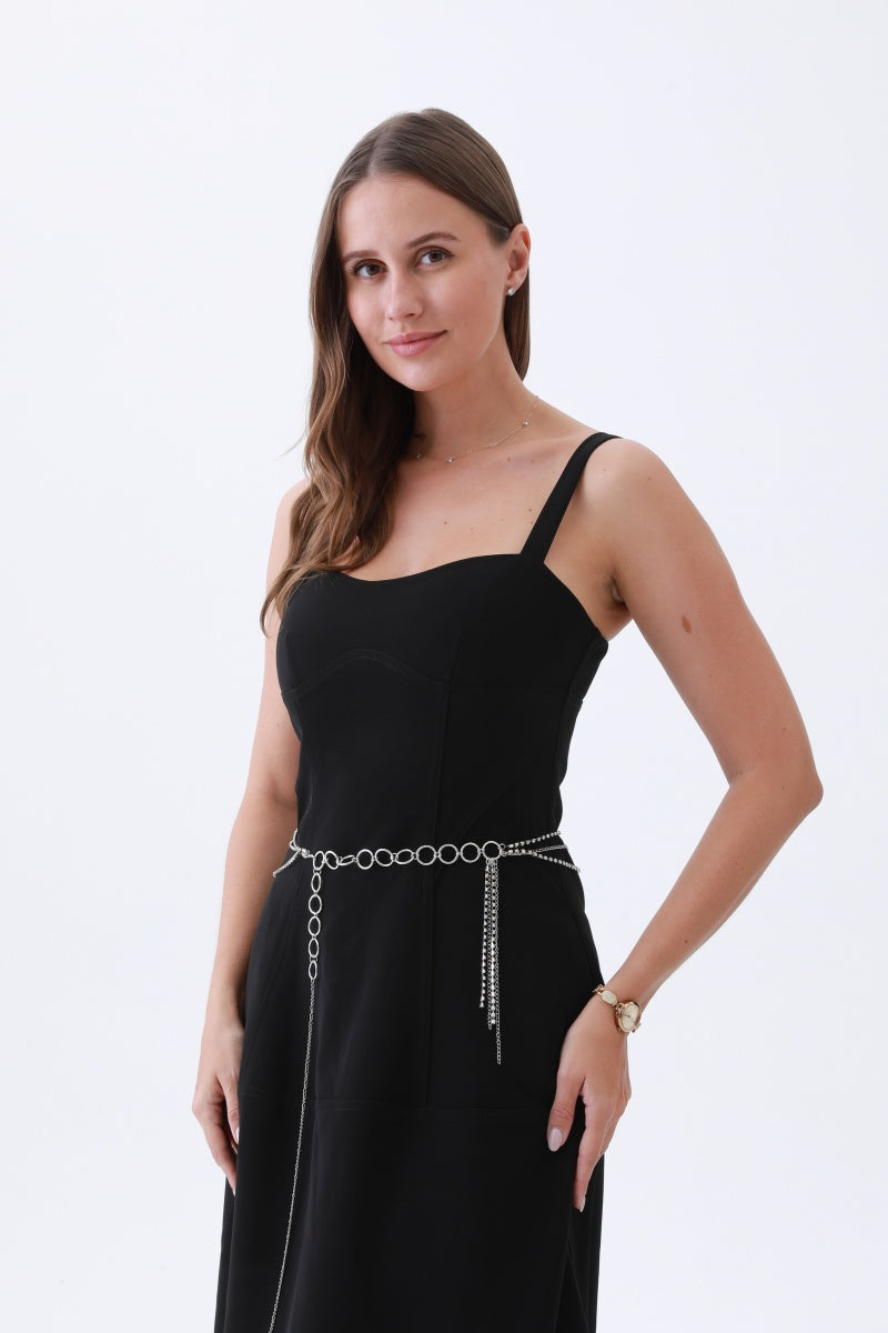 Triple-Layer Rhinestone Belt – Chain & Tassel Bohemian Glam?????&nbsp;-Soul Flow Apparel