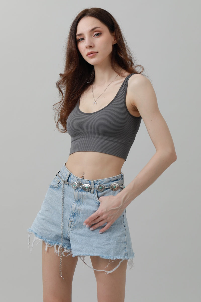 Bohemian Turquoise Waist Chain – Geometric Link Belt ????????-Soul Flow Apparel