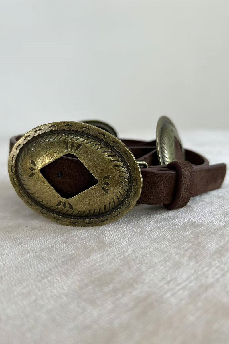 Vintage Western Belt – Retro Cowboy Style ?????-Soul Flow Apparel