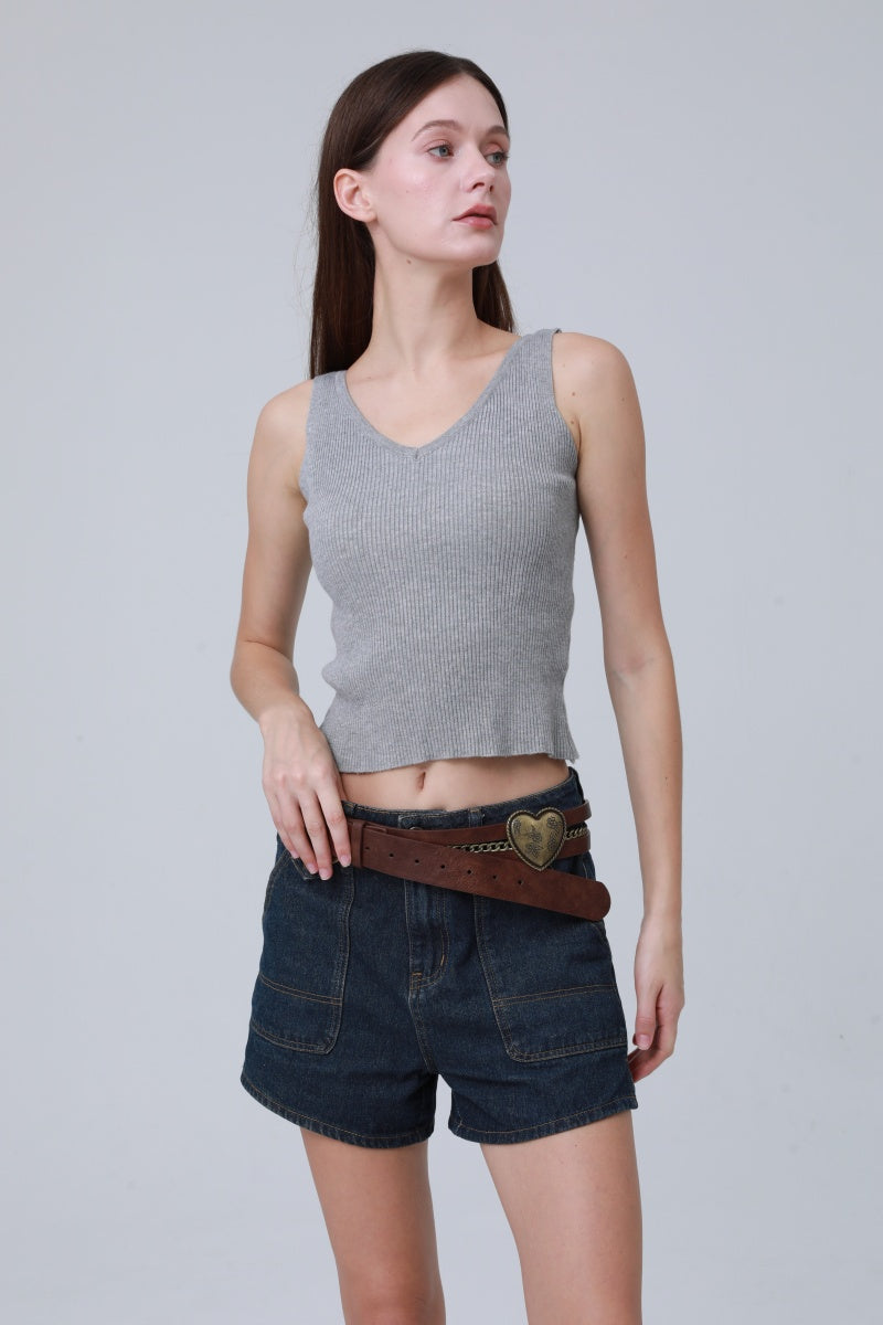 Vintage Western Belt – Faux Leather with Heart & Chain Accent ????????-Soul Flow Apparel