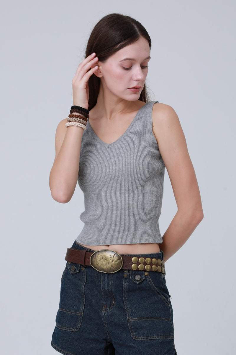 Bold Oval Buckle Belt – Studded Statement Piece-Soul Flow Apparel