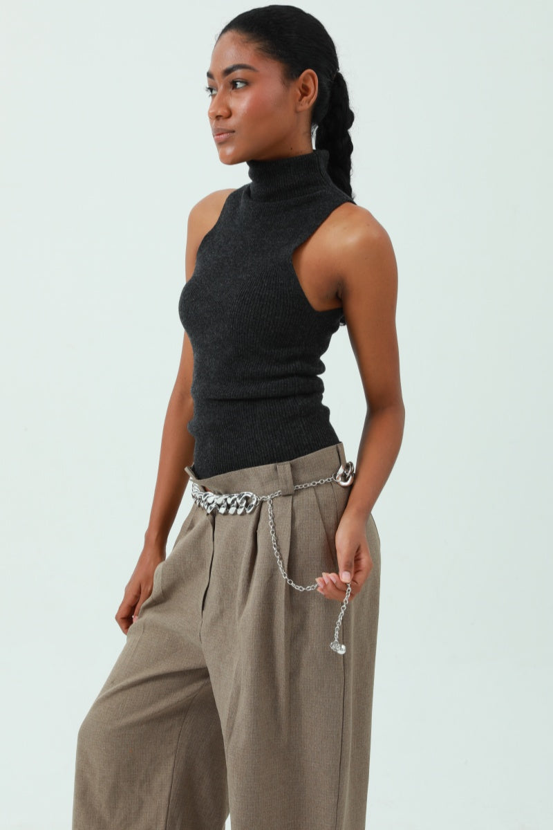 Chic Plated Waist Chain - Secure Hook Closure