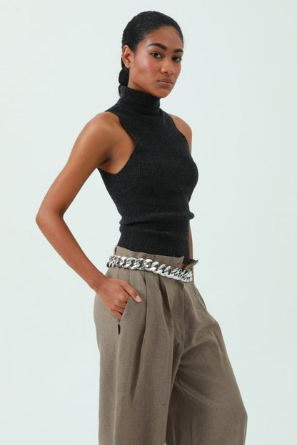 Chic Plated Waist Chain - Secure Hook Closure