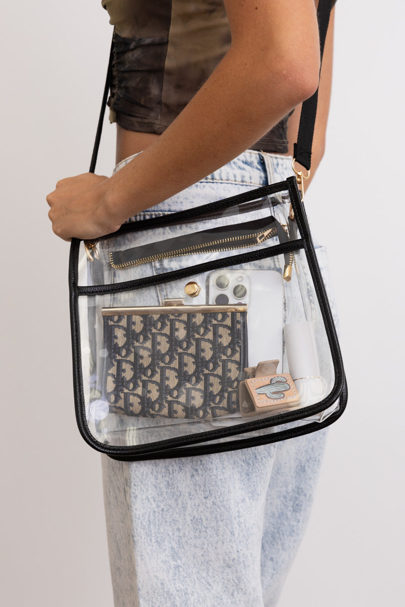 Crystal Clear Carry-All Messenger Bag-Soul Flow Apparel