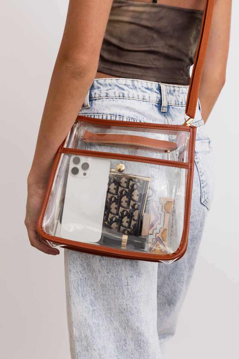 Crystal Clear Carry-All Messenger Bag-Soul Flow Apparel