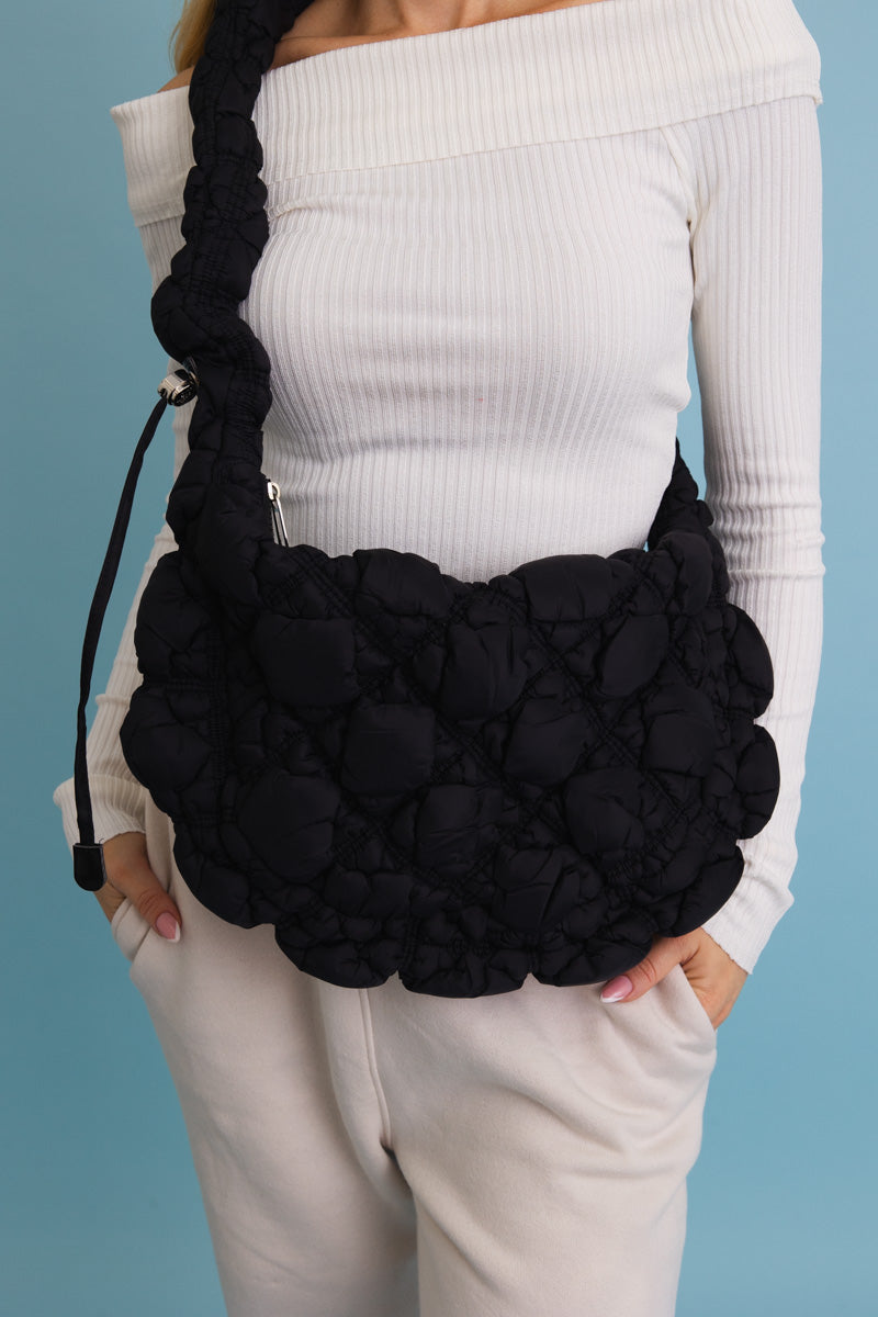 Carry All Quilted Puffer Crossbody Bag ????-Soul Flow Apparel