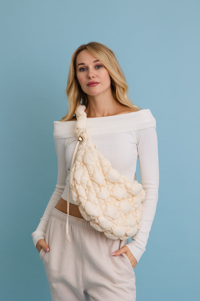 Carry All Quilted Puffer Crossbody Bag ????-Soul Flow Apparel
