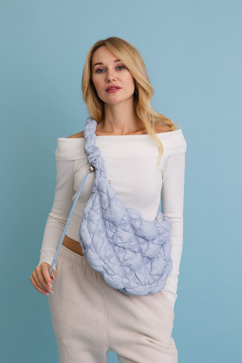 Carry All Quilted Puffer Crossbody Bag ????-Soul Flow Apparel