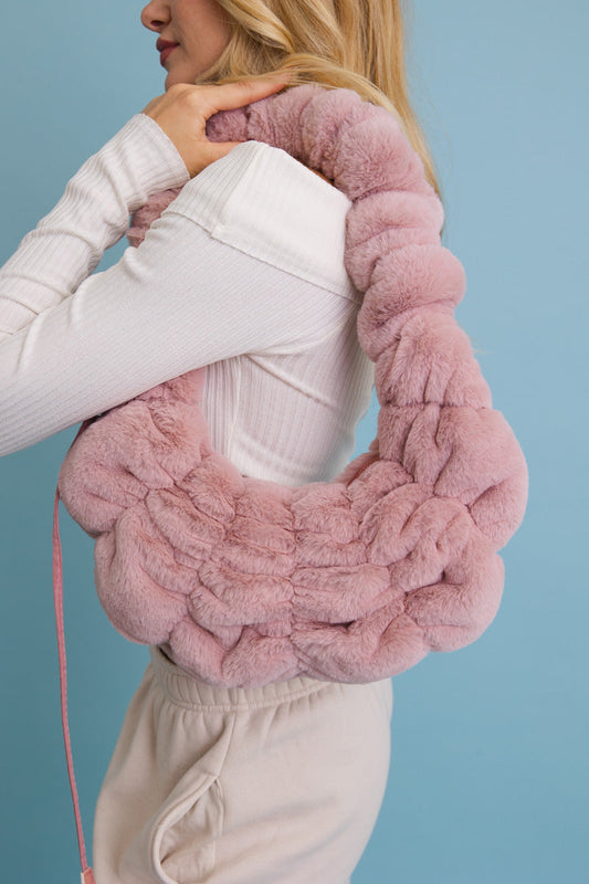 Plush Cloud Knit Cross Body Bag ??-Soul Flow Apparel