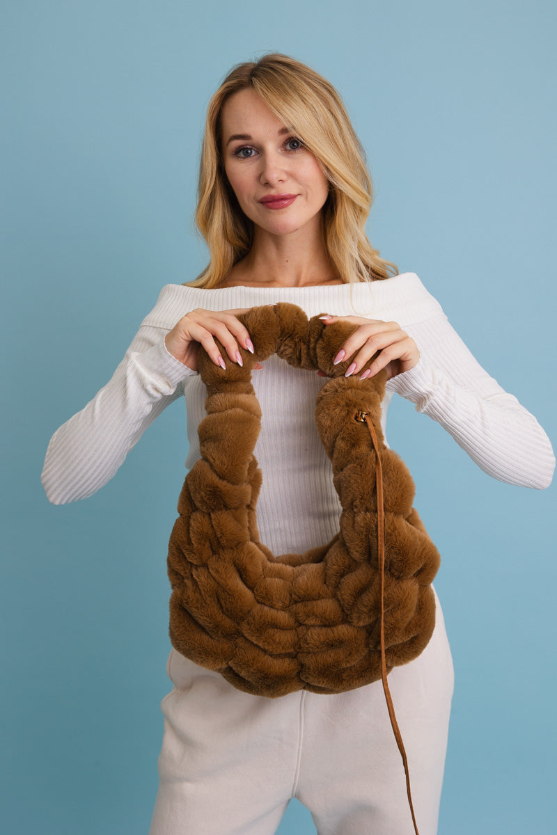 Plush Cloud Knit Cross Body Bag ??-Soul Flow Apparel