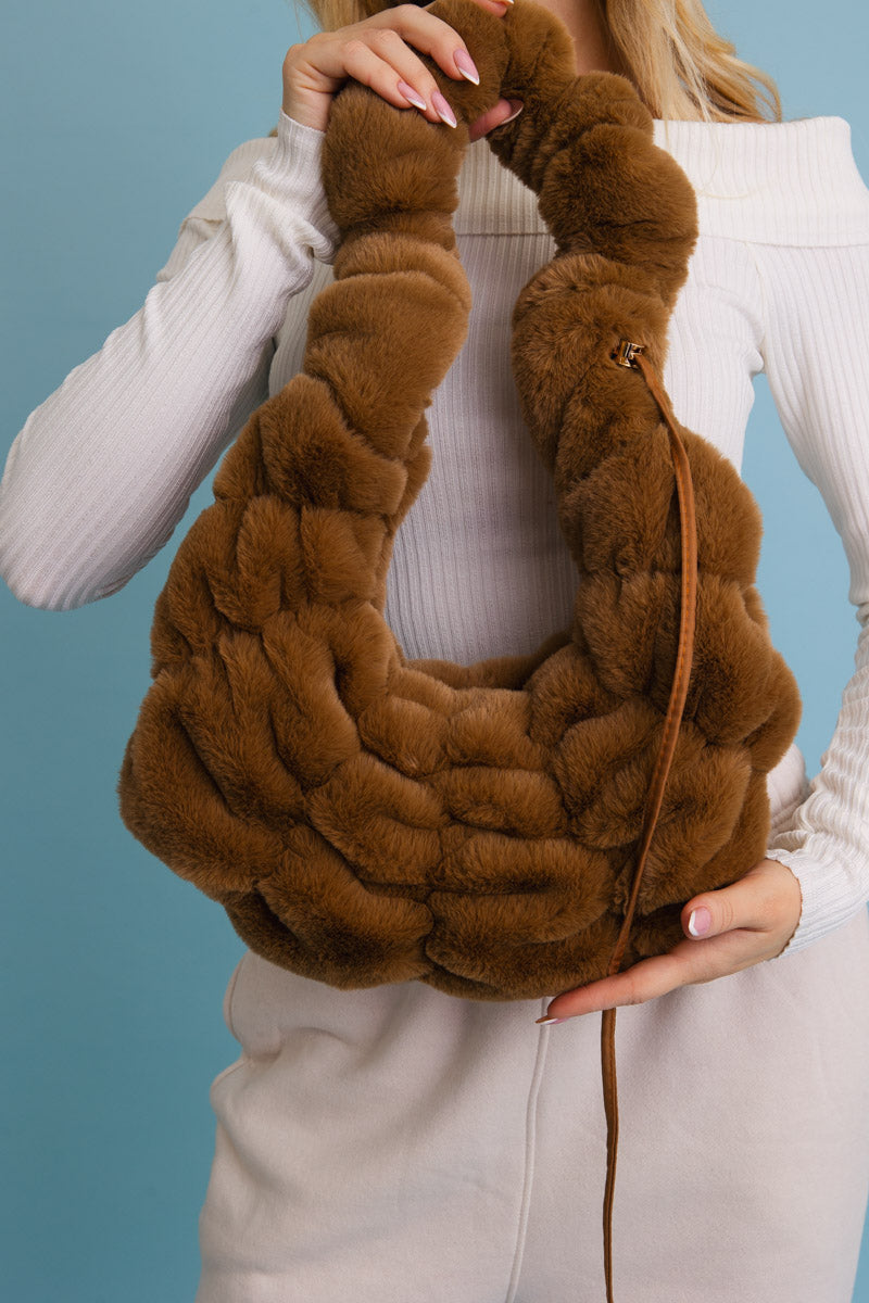 Plush Cloud Knit Cross Body Bag ??-Soul Flow Apparel