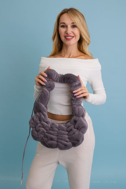 Plush Cloud Knit Cross Body Bag ??-Soul Flow Apparel