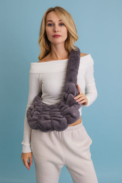 Plush Cloud Knit Cross Body Bag ??-Soul Flow Apparel