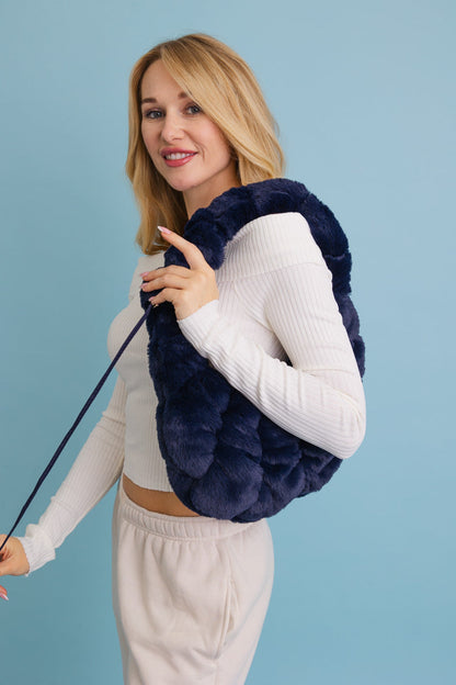 Plush Cloud Knit Cross Body Bag ??-Soul Flow Apparel