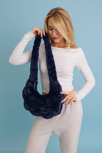 Plush Cloud Knit Cross Body Bag ??-Soul Flow Apparel