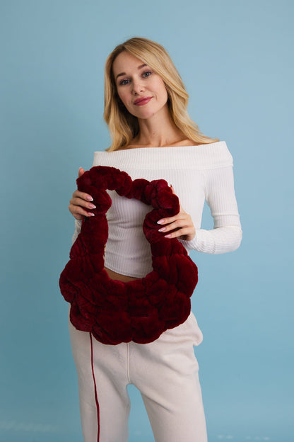 Plush Cloud Knit Cross Body Bag ??-Soul Flow Apparel