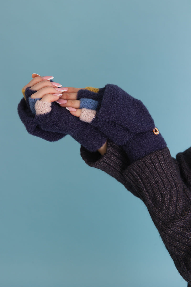 Rainbow Tip Convertible Gloves - Cute Winter Essential ????-Soul Flow Apparel