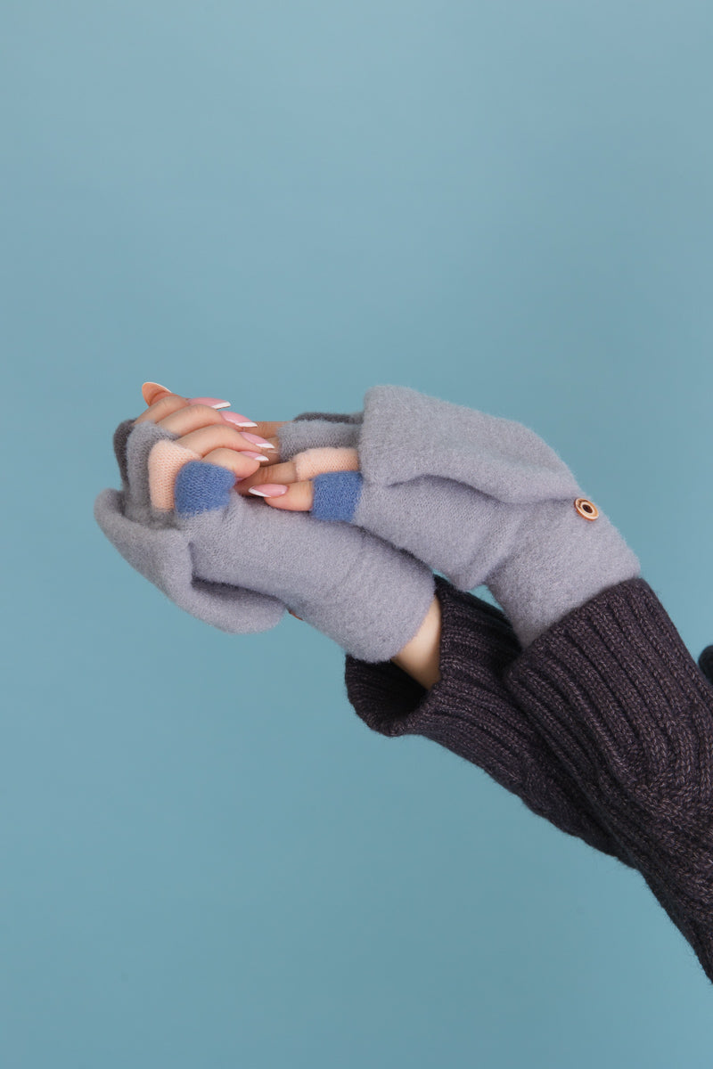 Rainbow Tip Convertible Gloves - Cute Winter Essential ????-Soul Flow Apparel