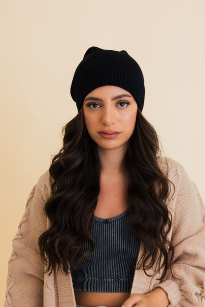 Cozy Up Trendy Chunky Knit Slouch Beanie-Soul Flow Apparel