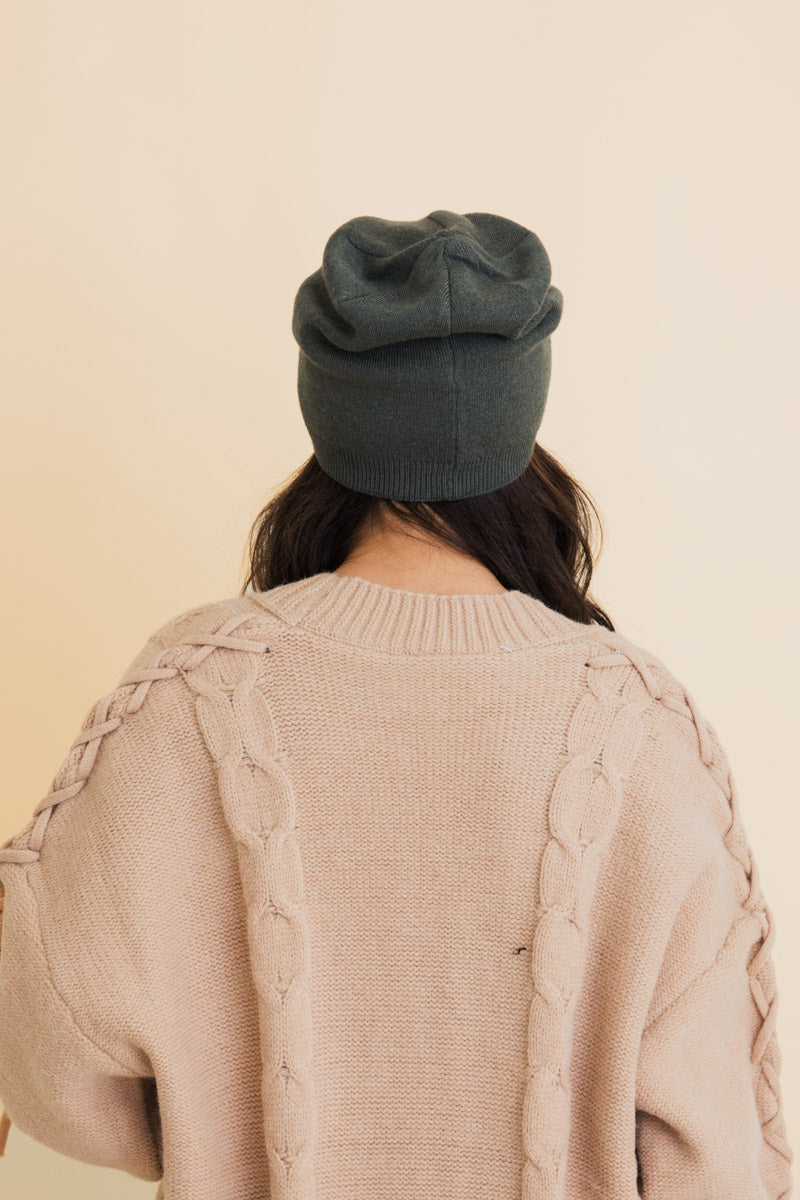 Cozy Up Trendy Chunky Knit Slouch Beanie-Soul Flow Apparel