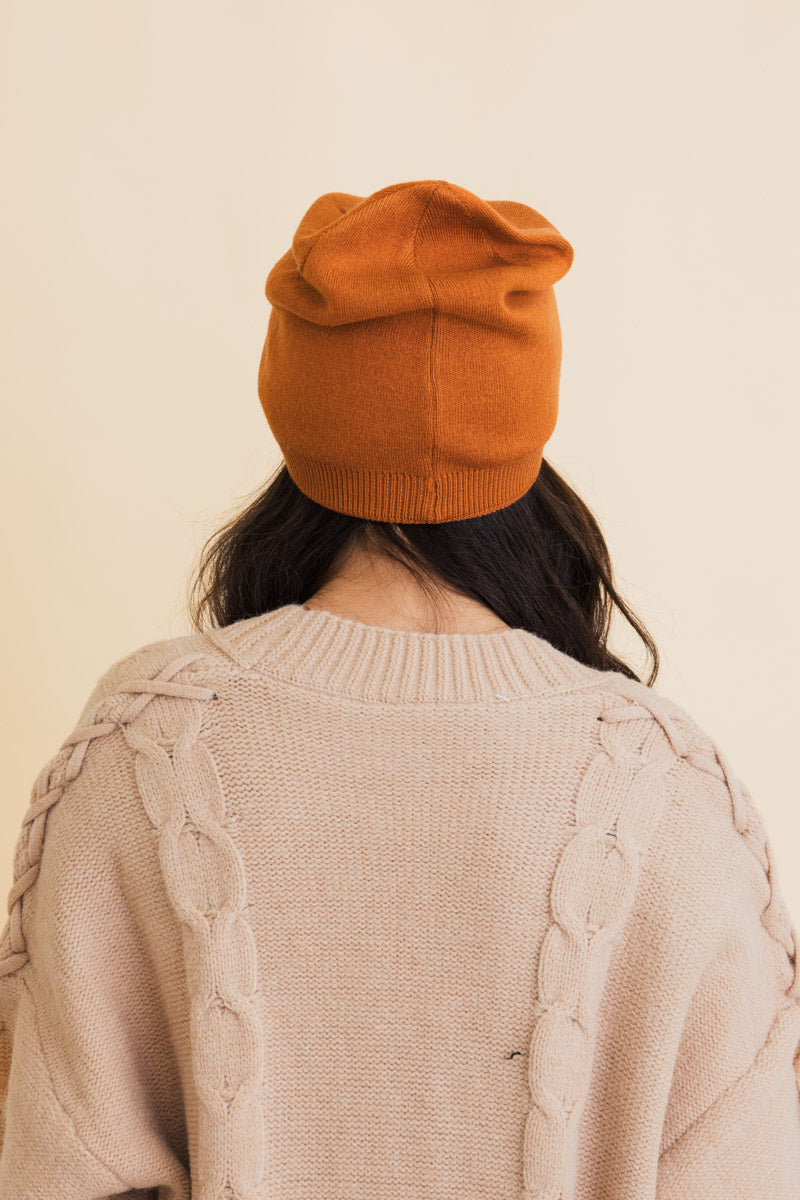 Cozy Up Trendy Chunky Knit Slouch Beanie-Soul Flow Apparel