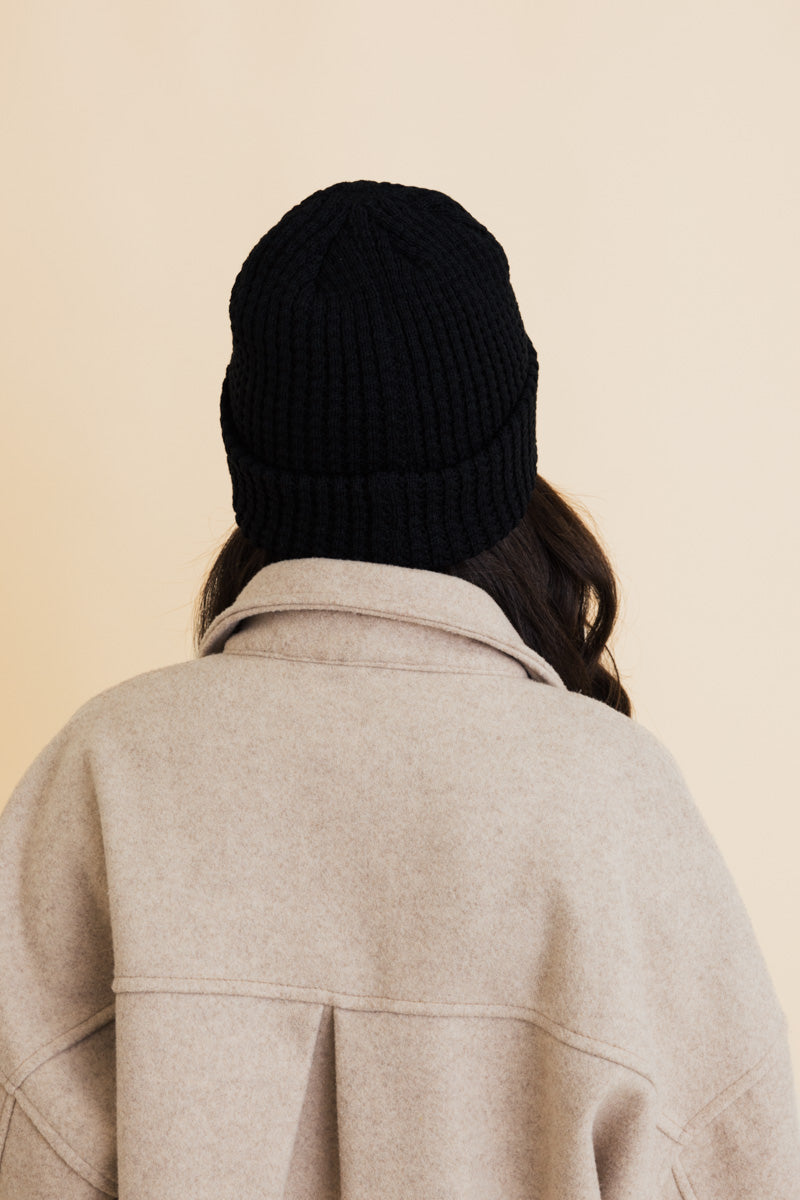 Soul Flow Apparel | Boho Toasty Waffle Puff Beanie